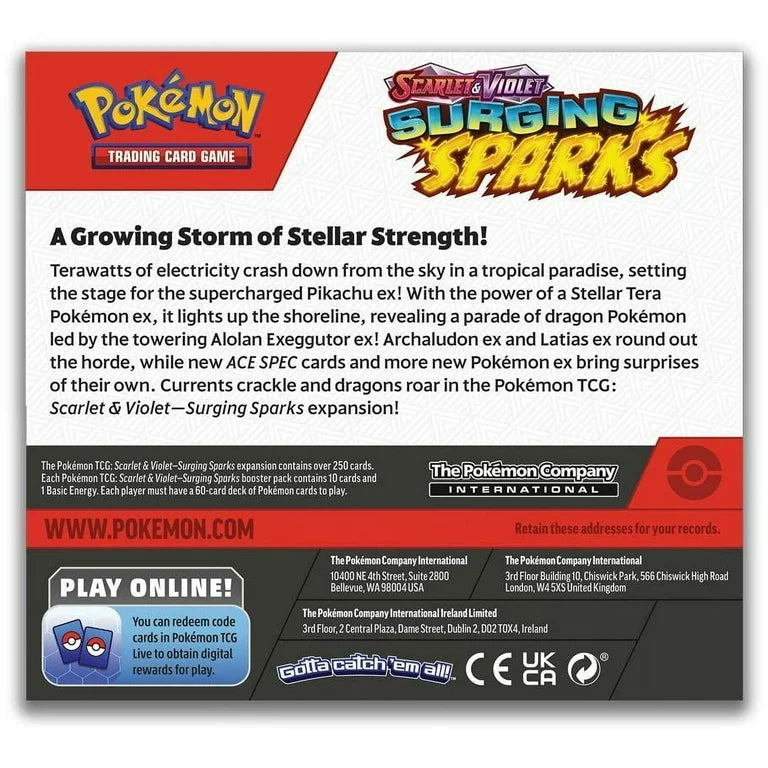 Pokemon Surging Sparks Booster Box 36 Pks